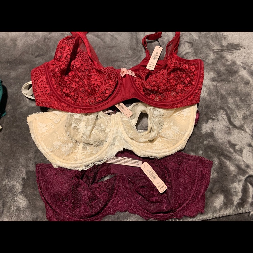 3 Victoria secret unlined push up